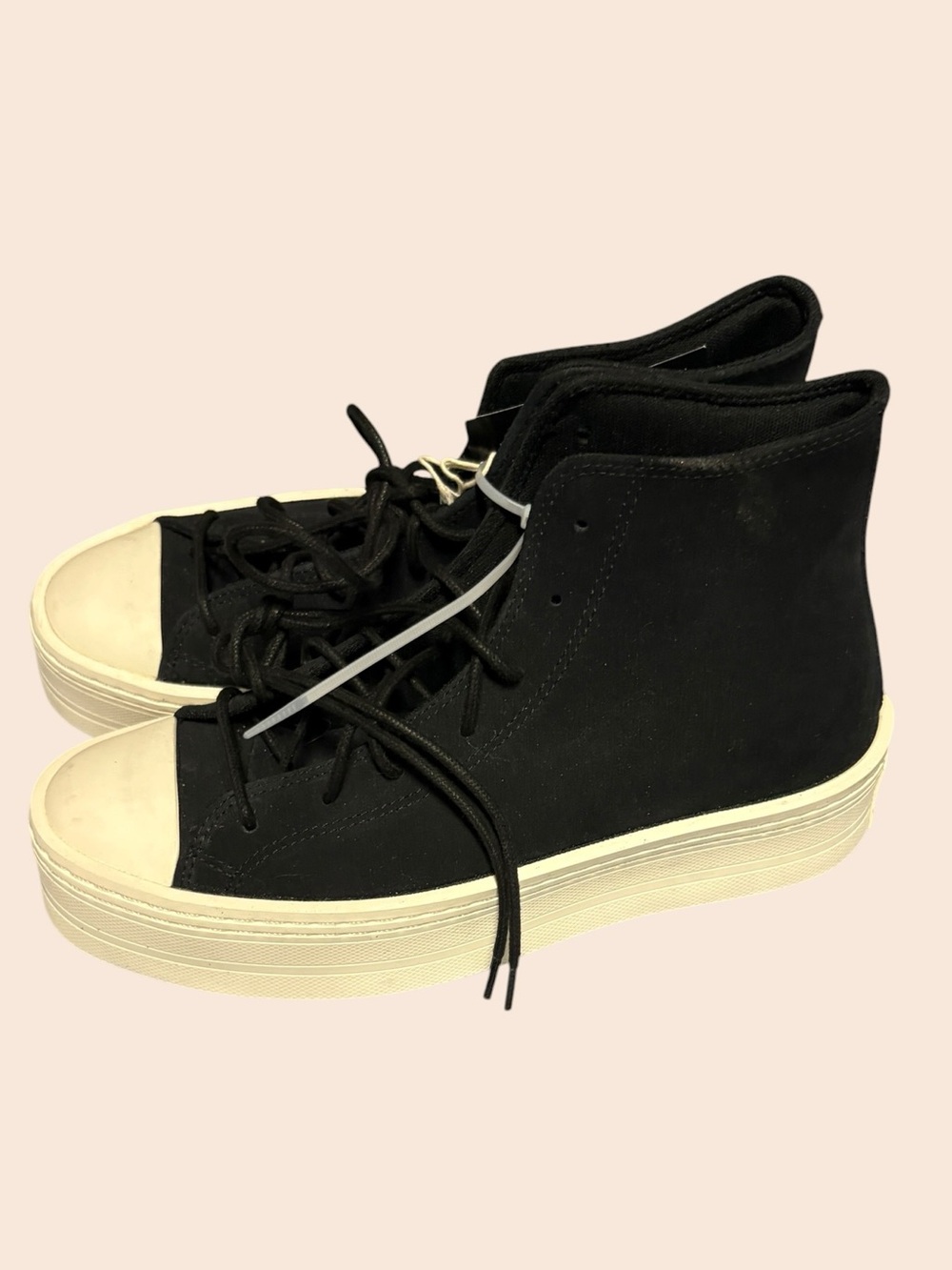 Converse Modern Lift Platform Suede High Top Black A05285C Womens 10.5